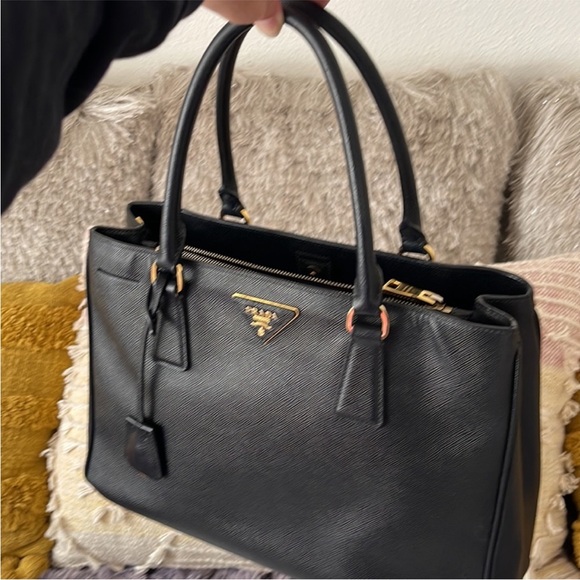 Prada Black Leather Tote Bag - Picture 13 of 16